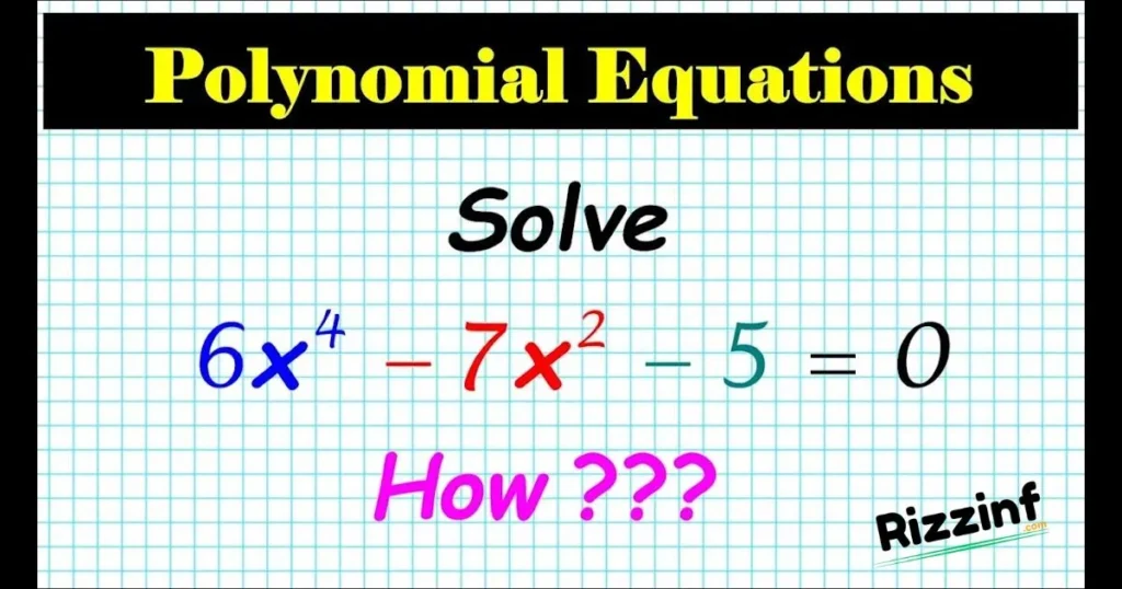 You Must Be A Polynomial